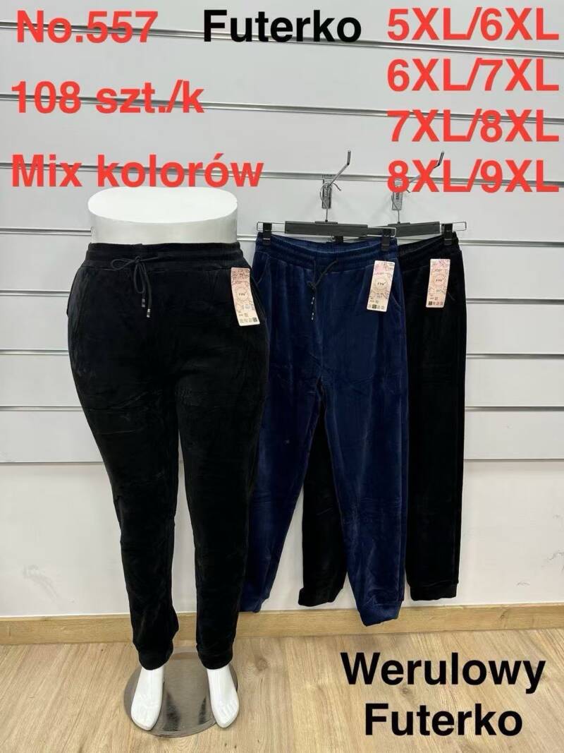 Spodnie damskie duże rozmiary Roz 5XL-9XL, Mix kolor Paczka 10 szt